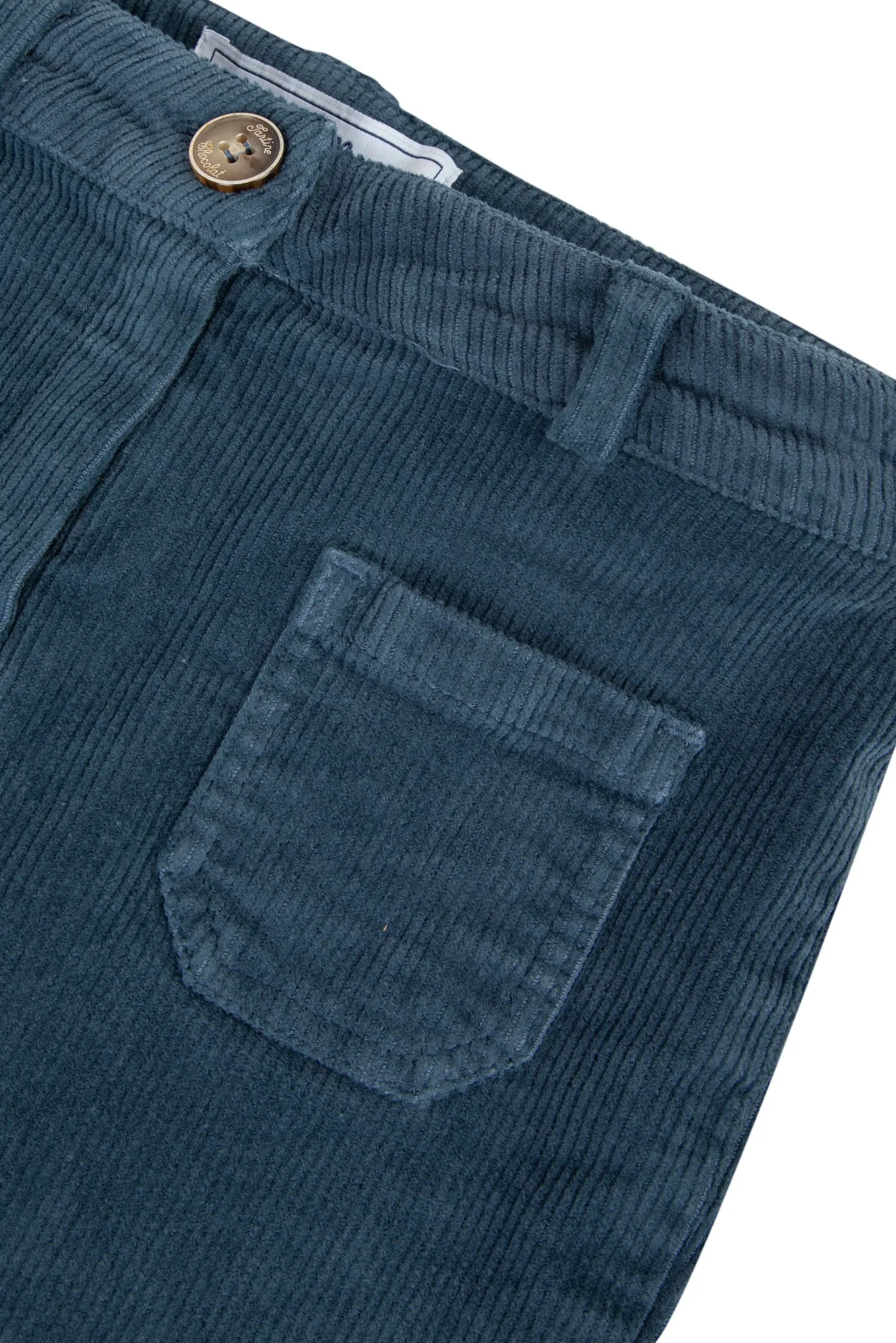 Trousers - Turquoise corduroy