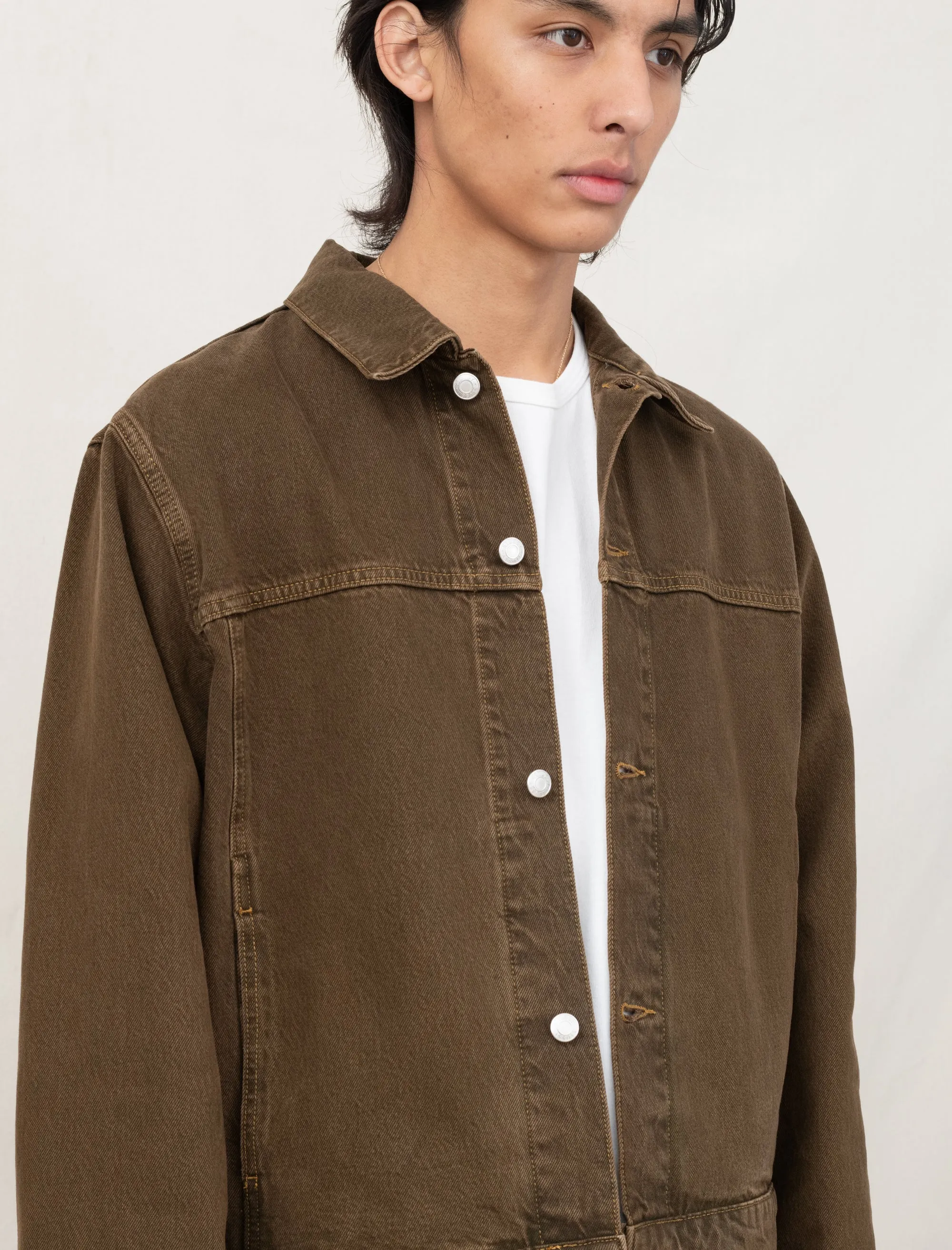 Trucker Jacket Denim (Mushroom)