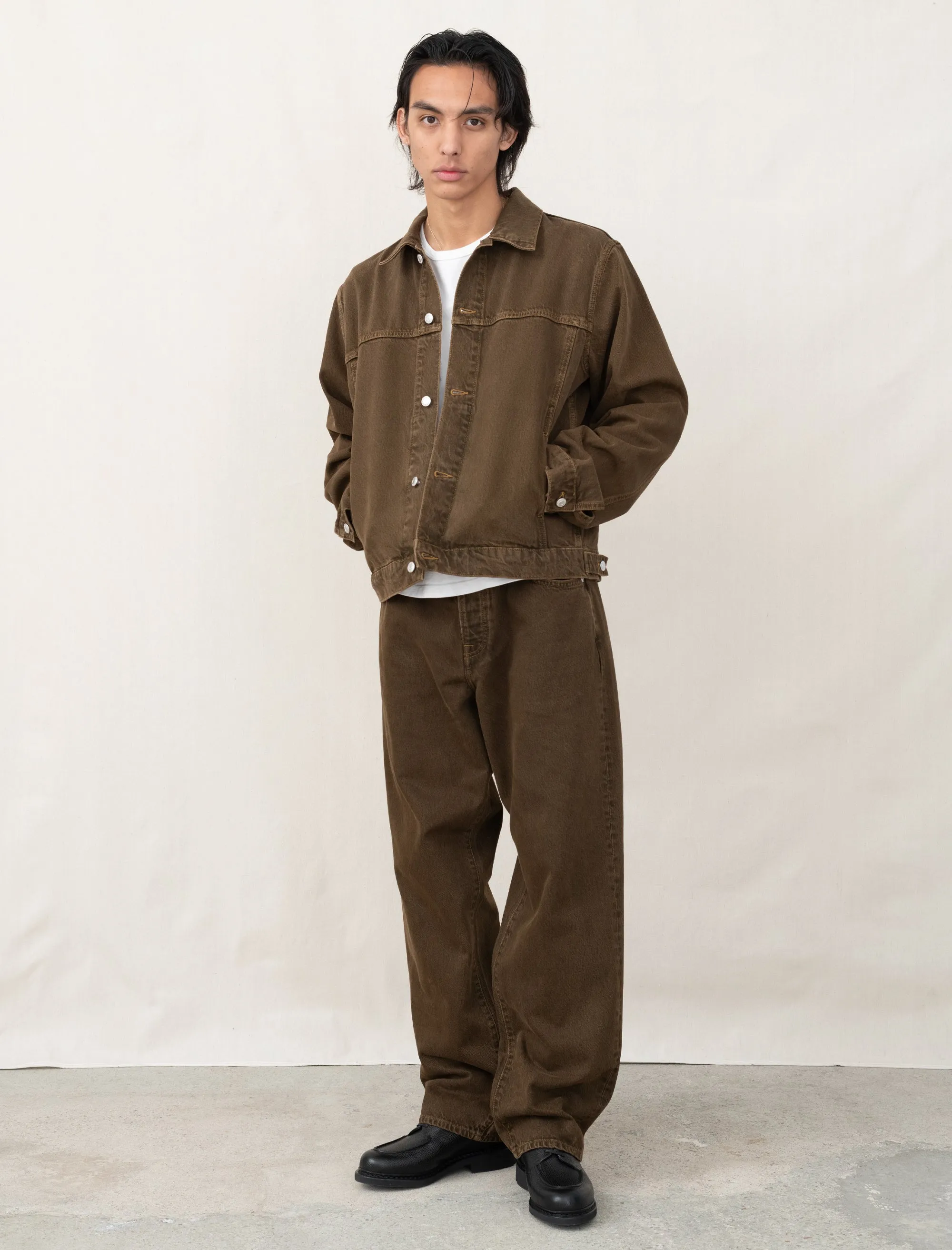 Trucker Jacket Denim (Mushroom)