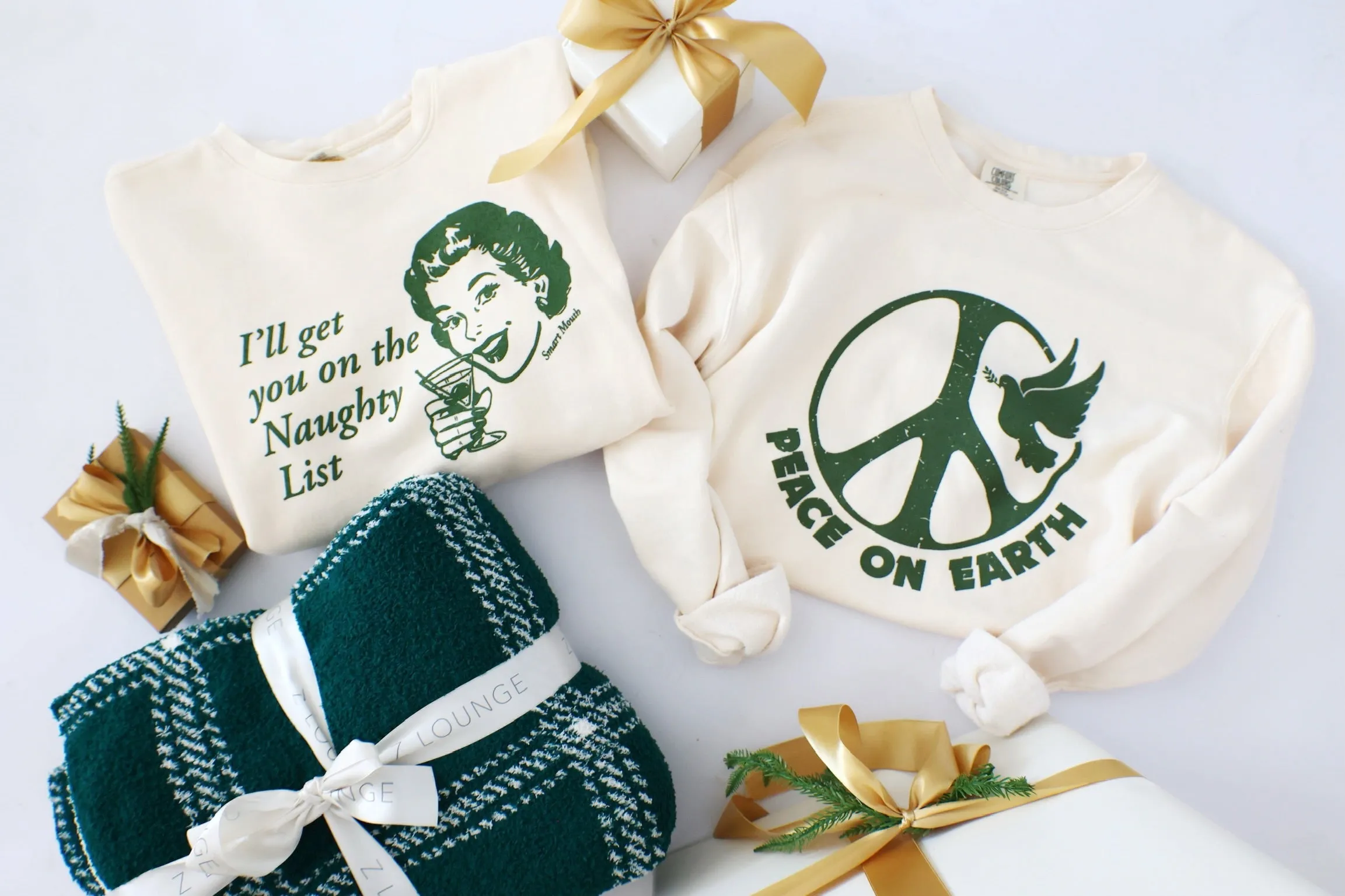 LowProfileDesign SweatWicking Fabric Peace on Earth Sweatshirt (FINAL SALE)