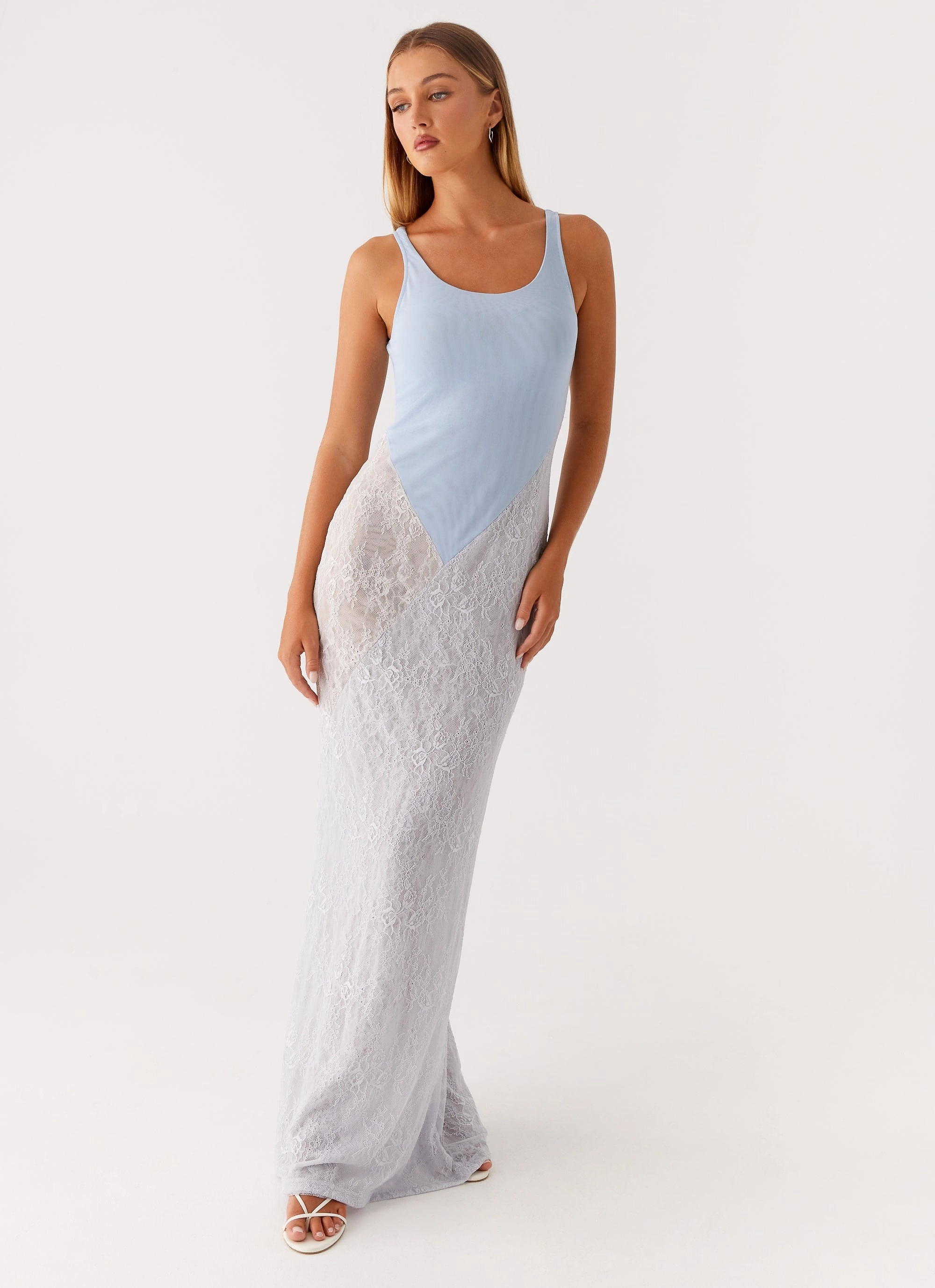 Twilight Dreams Maxi Dress - Blue Stylish Wear Cool Touch