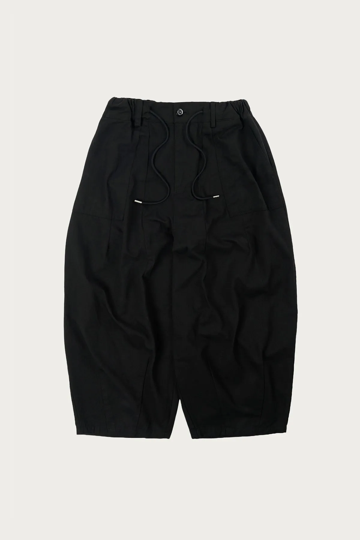 Twill Balloon Pants - Black