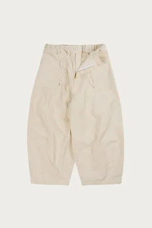 Twill Balloon Pants - Ivory