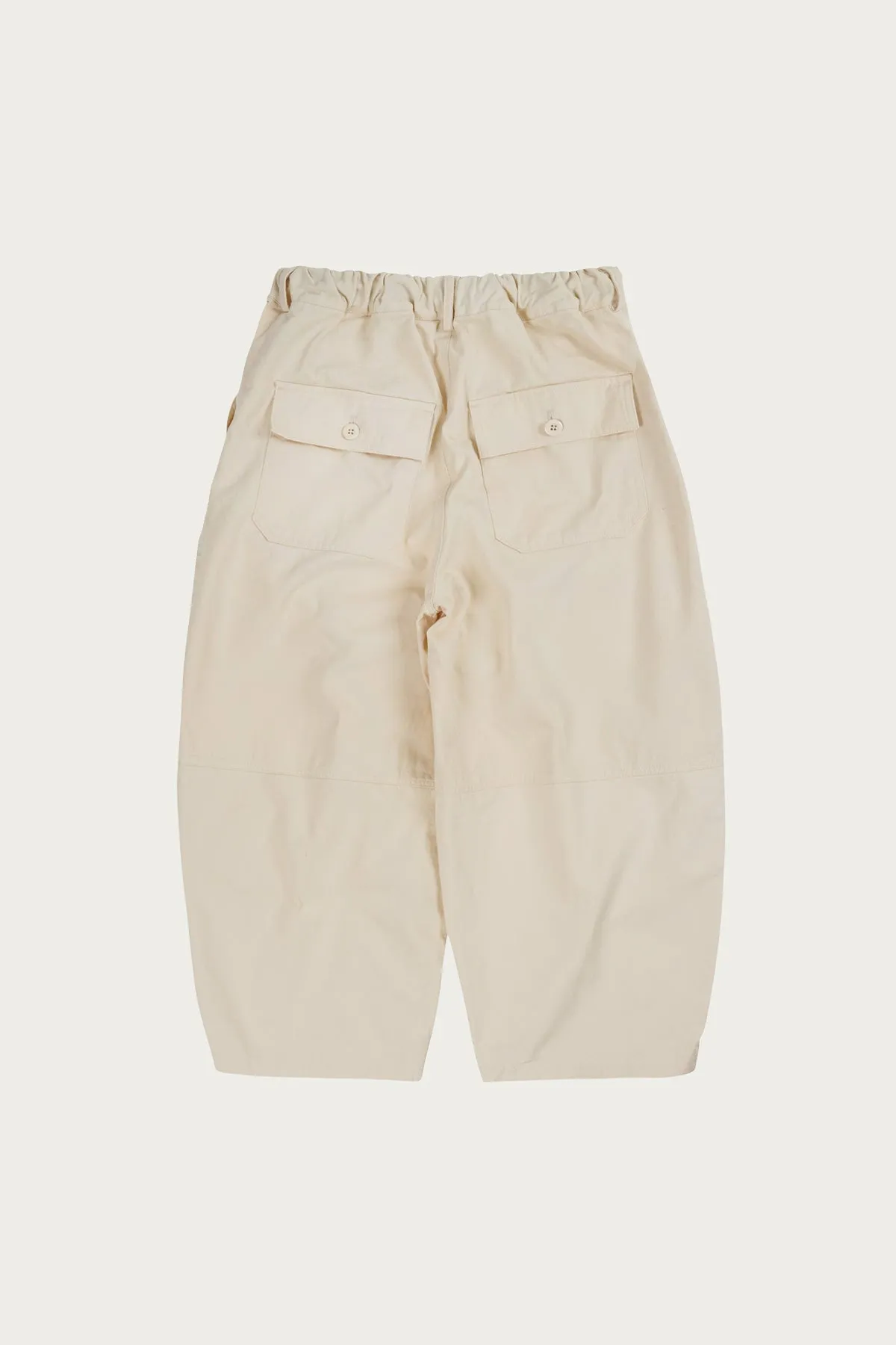 Twill Balloon Pants - Ivory