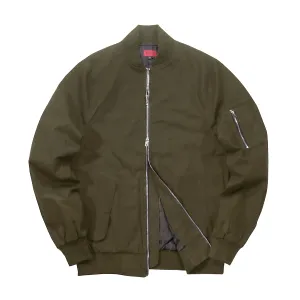 Twill MA-1 Bomber Jacket - Olive