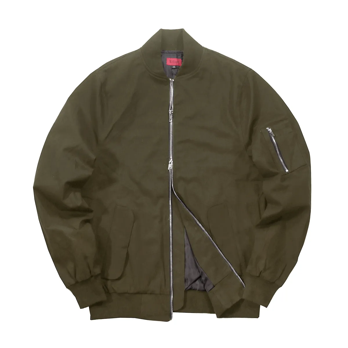 Twill MA-1 Bomber Jacket - Olive
