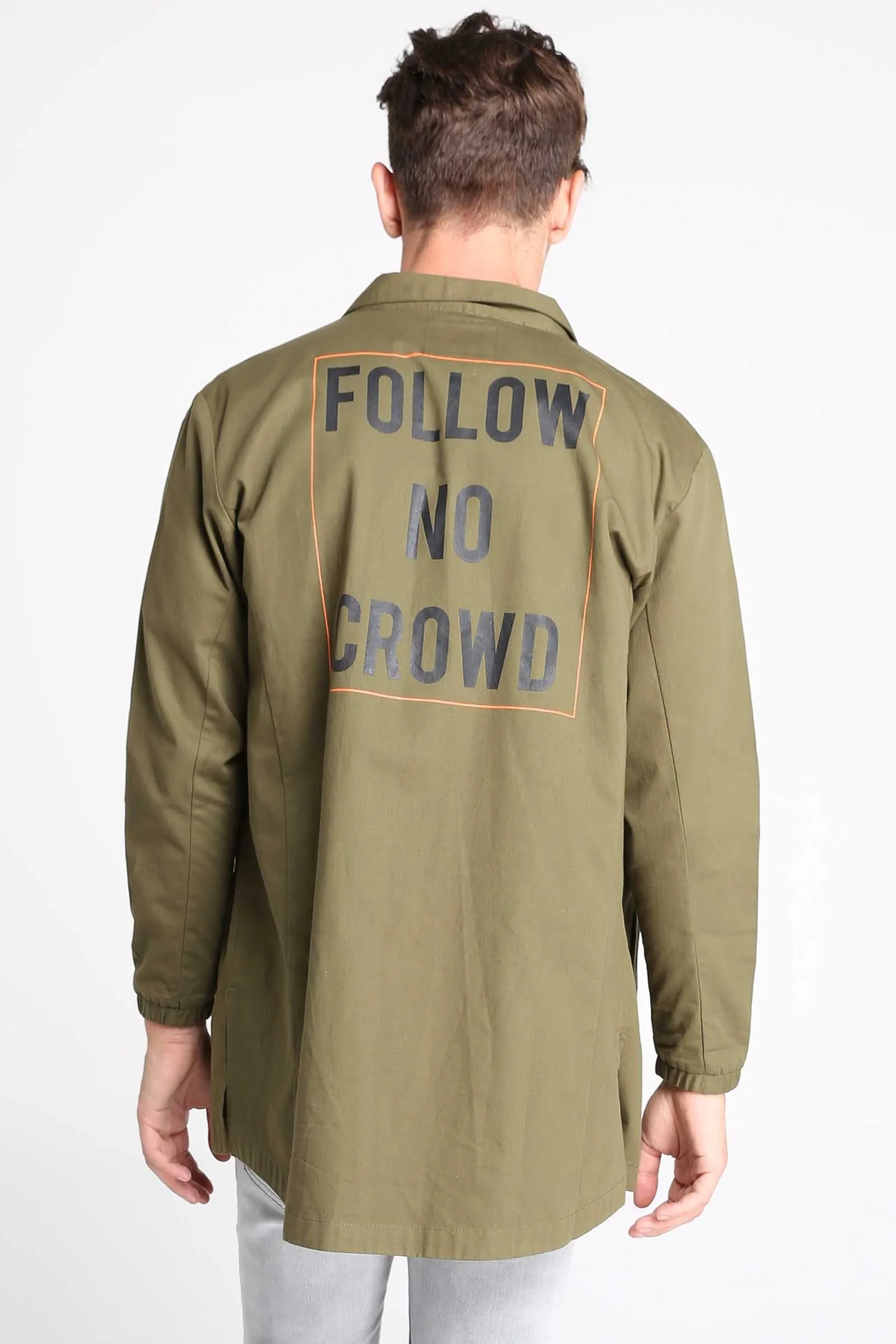 Twill Parka With Back Print