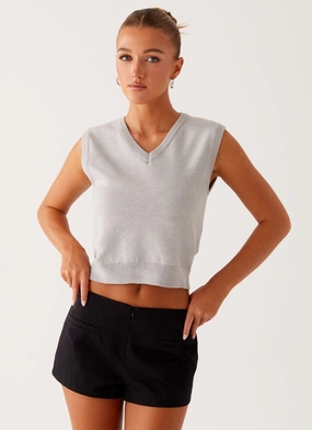 Tyne Knit Vest - Grey ThermalRegulationLayer FlexibleKnit