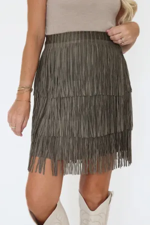 Workout-ready Functional Waist Laney Fringe Skirt
