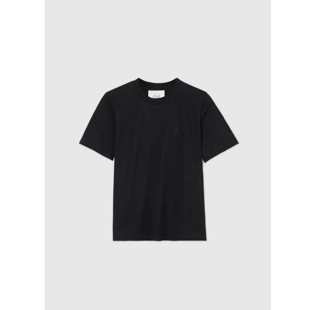 DAL THE LABEL Essential Organic Cotton T-Shirt, Black Urban Style Fashionable Appeal