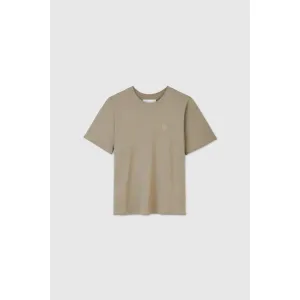 Flat Lock Stitching DAL THE LABEL Essential Organic Cotton T-Shirt, Olive