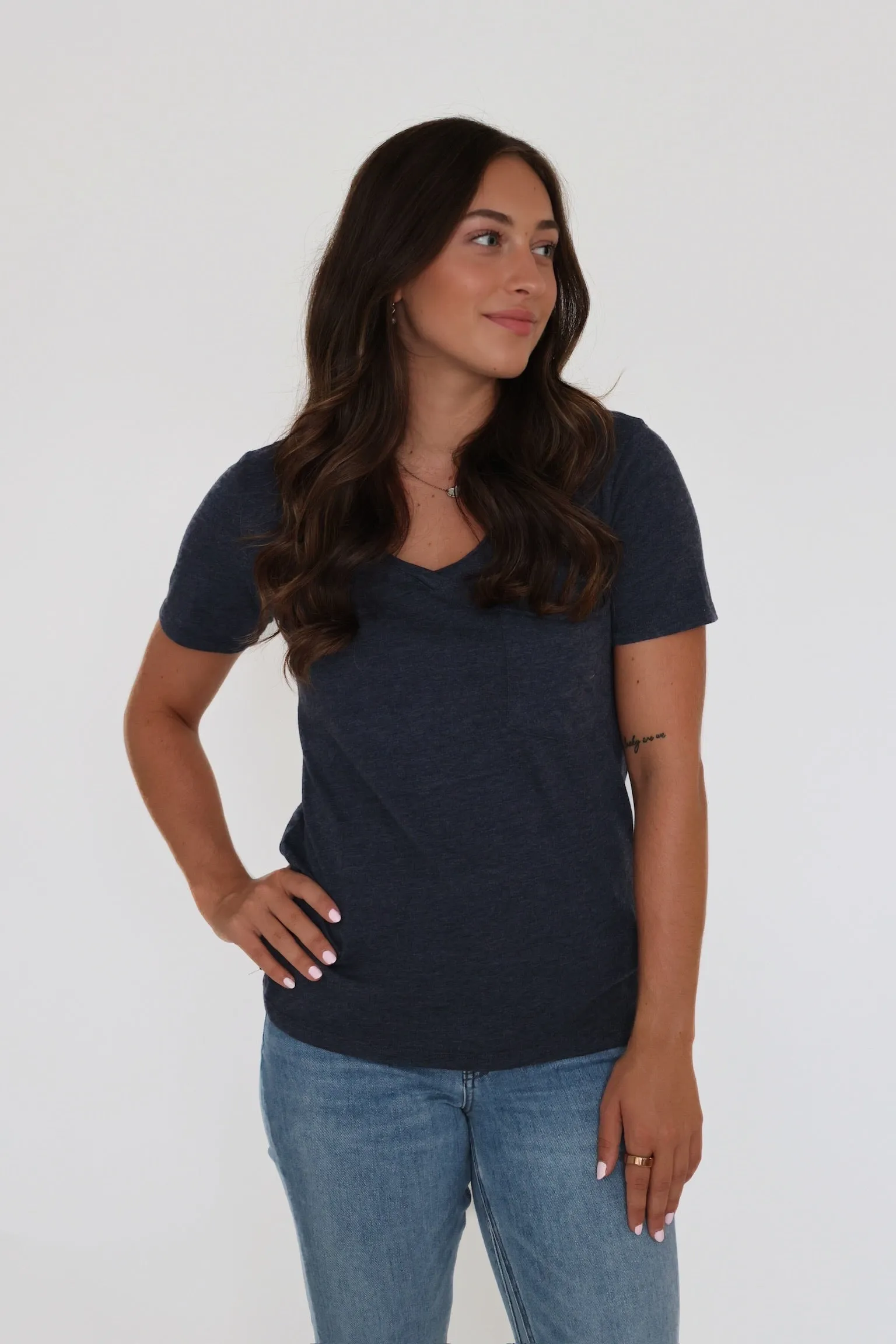 Modern Pocket Tee- Eclipse Adjustable drawstring All Season Wear Fabric