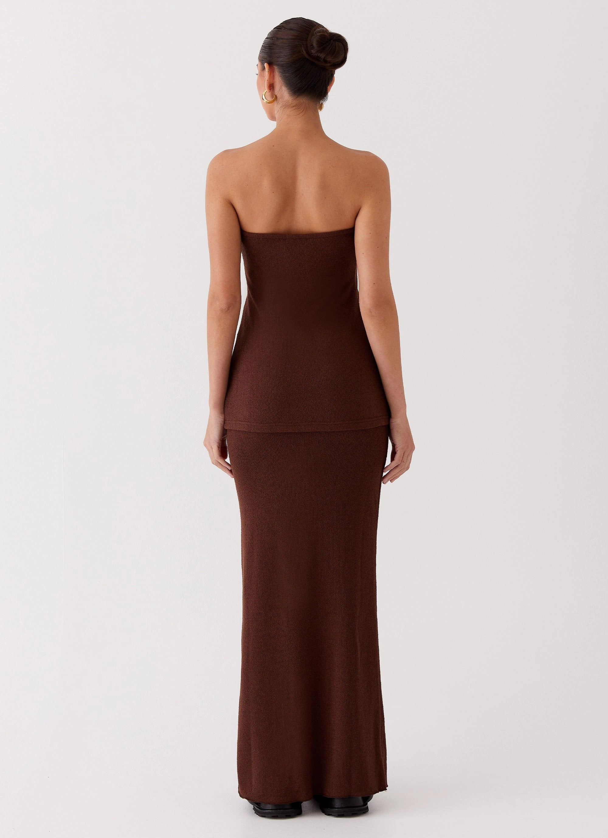 Casual dress Delicate Lady Knit Top - Chocolate