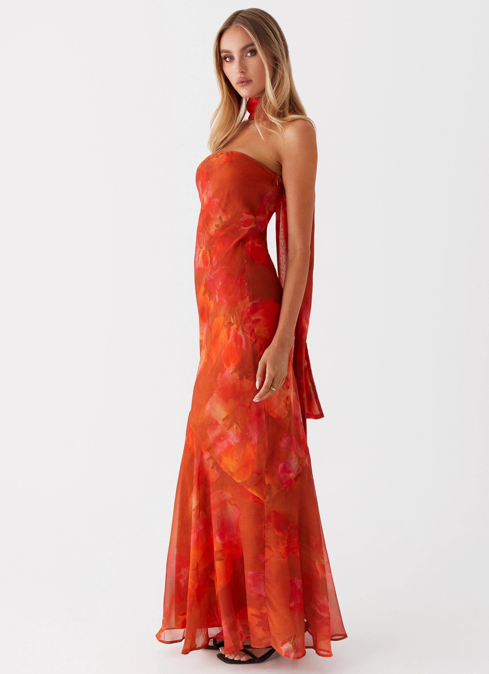 Trend Smart Travel Fit Under The Pagoda Maxi Dress - Amber