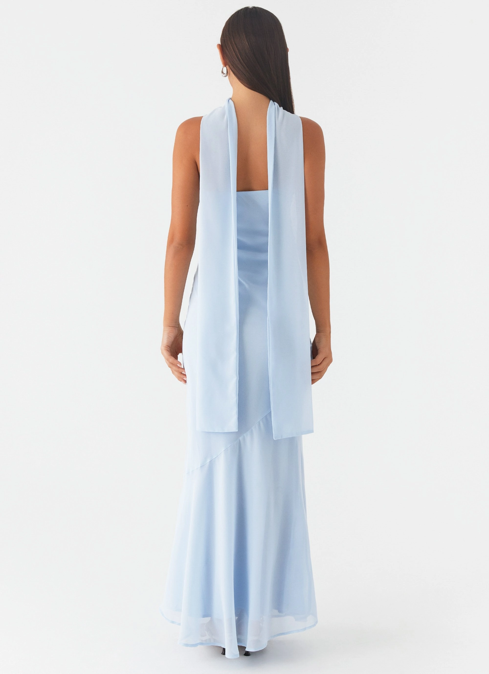 Under The Pagoda Maxi Dress - Blue Relax Mode
