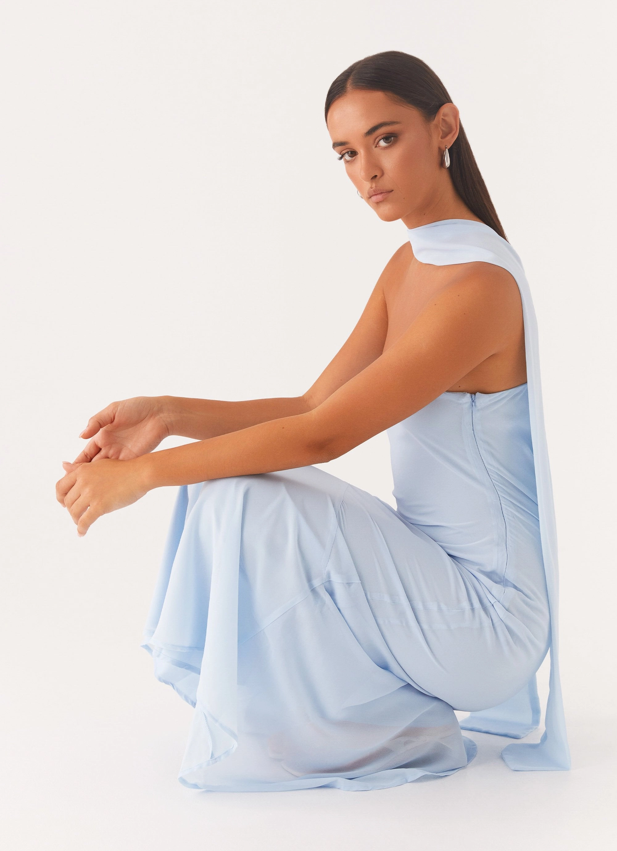 Weekend Favorite Body Ease Under The Pagoda Maxi Dress - Blue