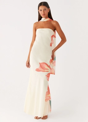 Cool Structure Under The Pagoda Maxi Dress - Siena Floral