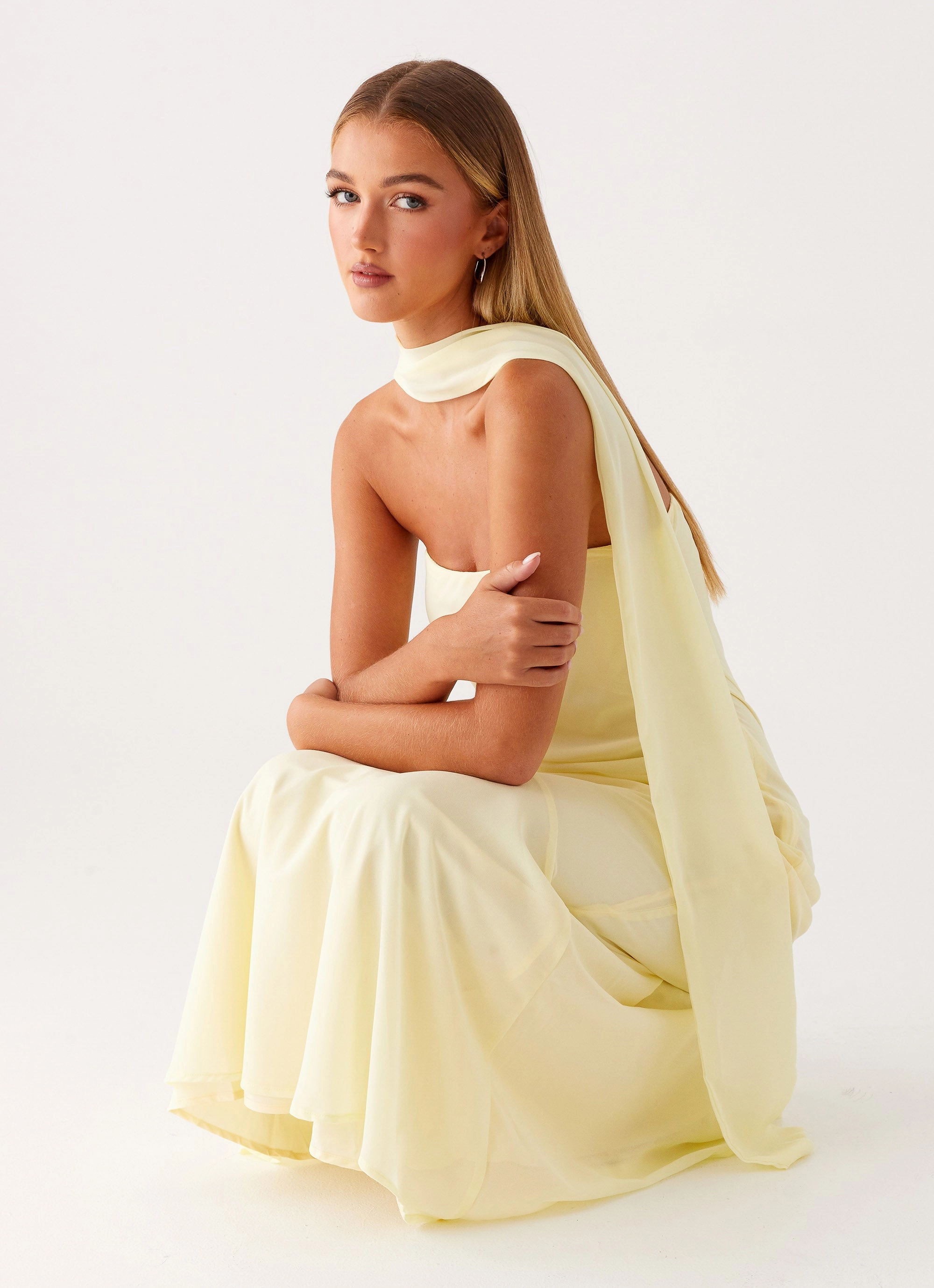 Feminine Mood New Mood Under The Pagoda Maxi Dress - Yellow