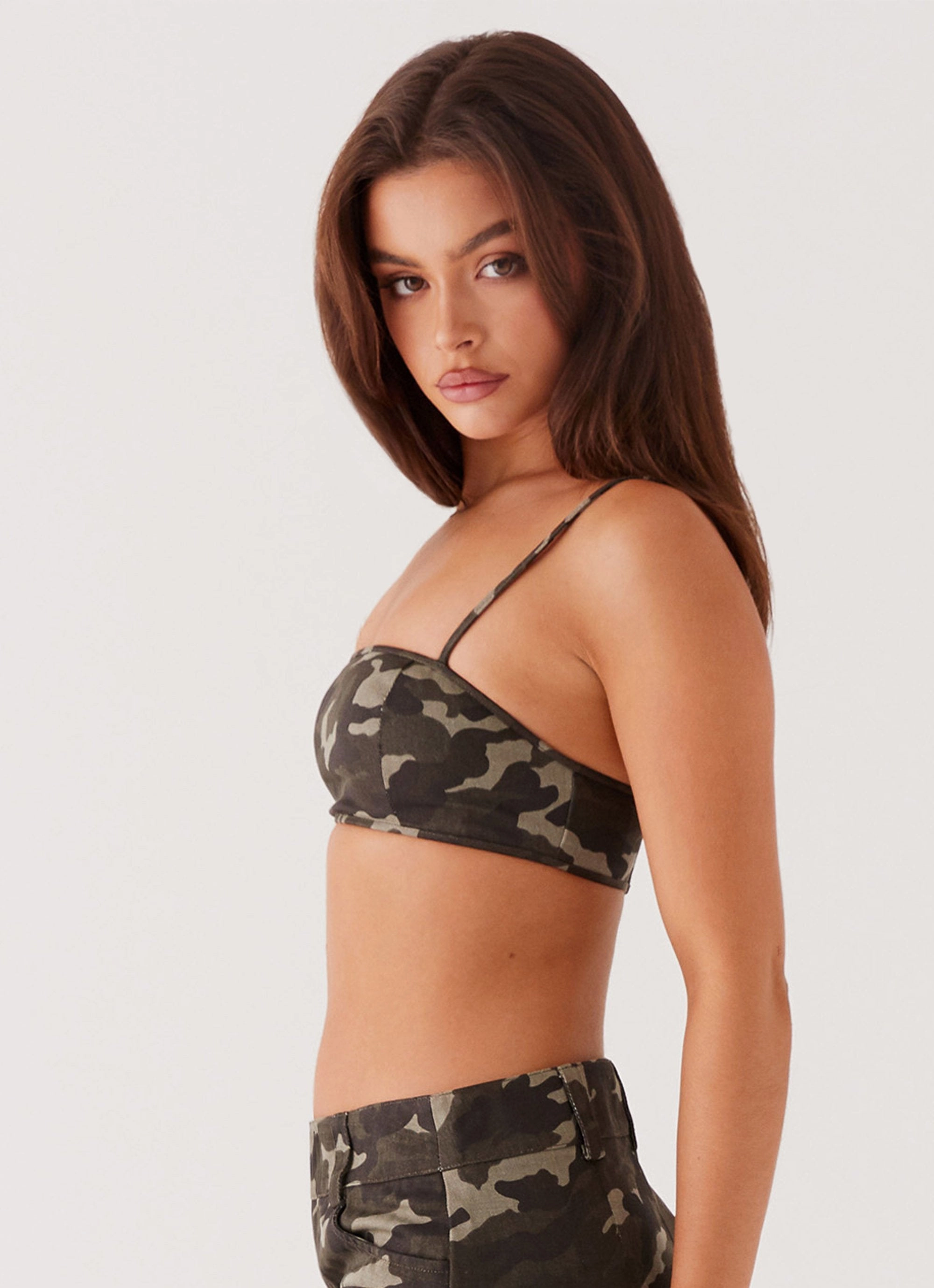 Underground Lust Crop Top - Camo ResilientStretch