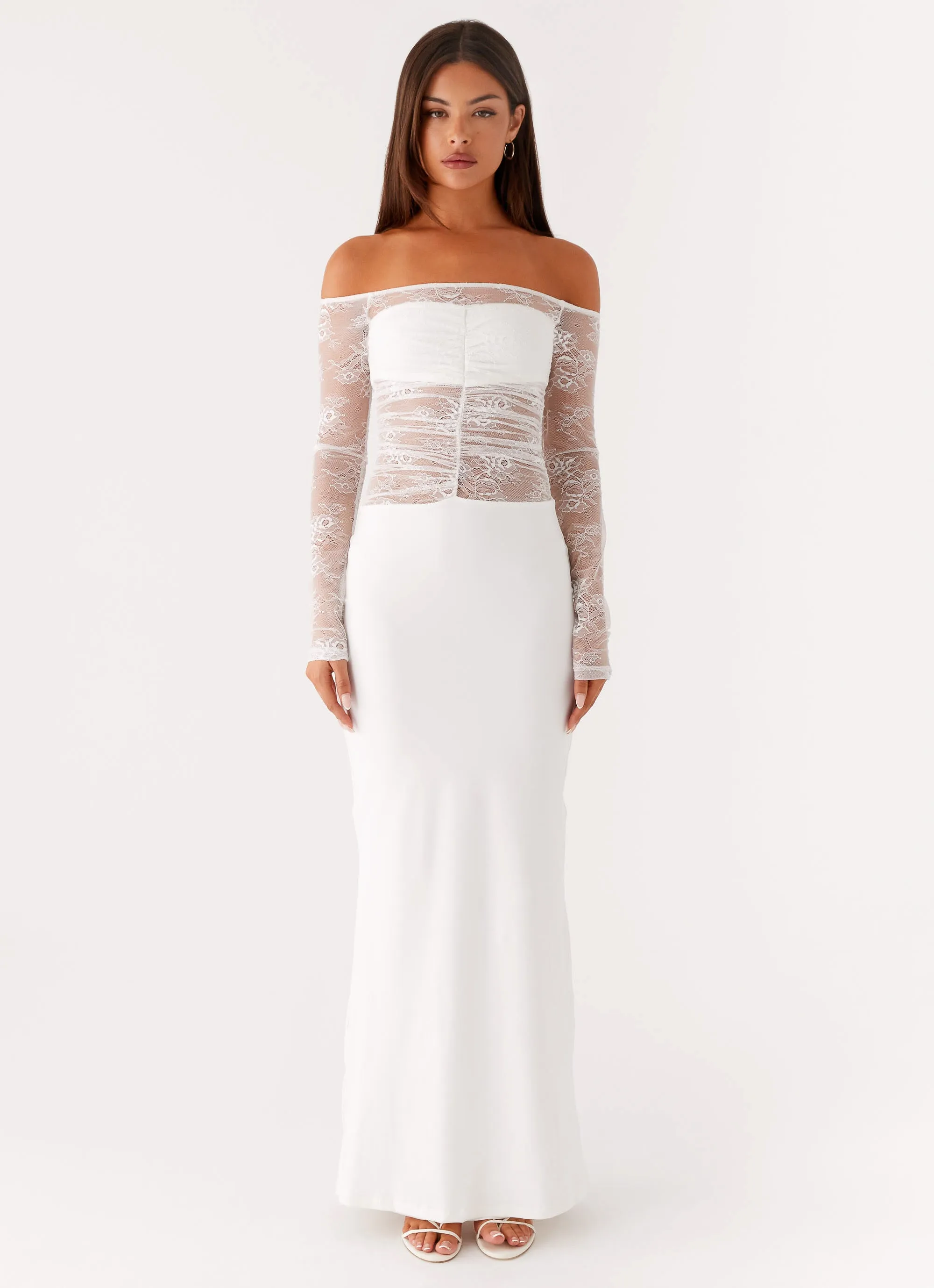 Soft Stretch Avi Maxi Dress - White