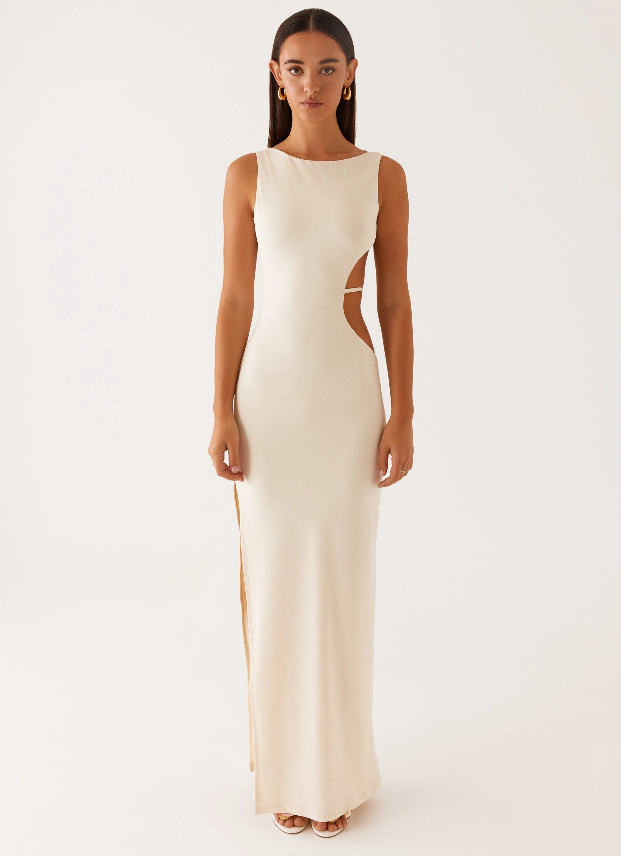 Front Detail Sutton Maxi Dress - Yellow