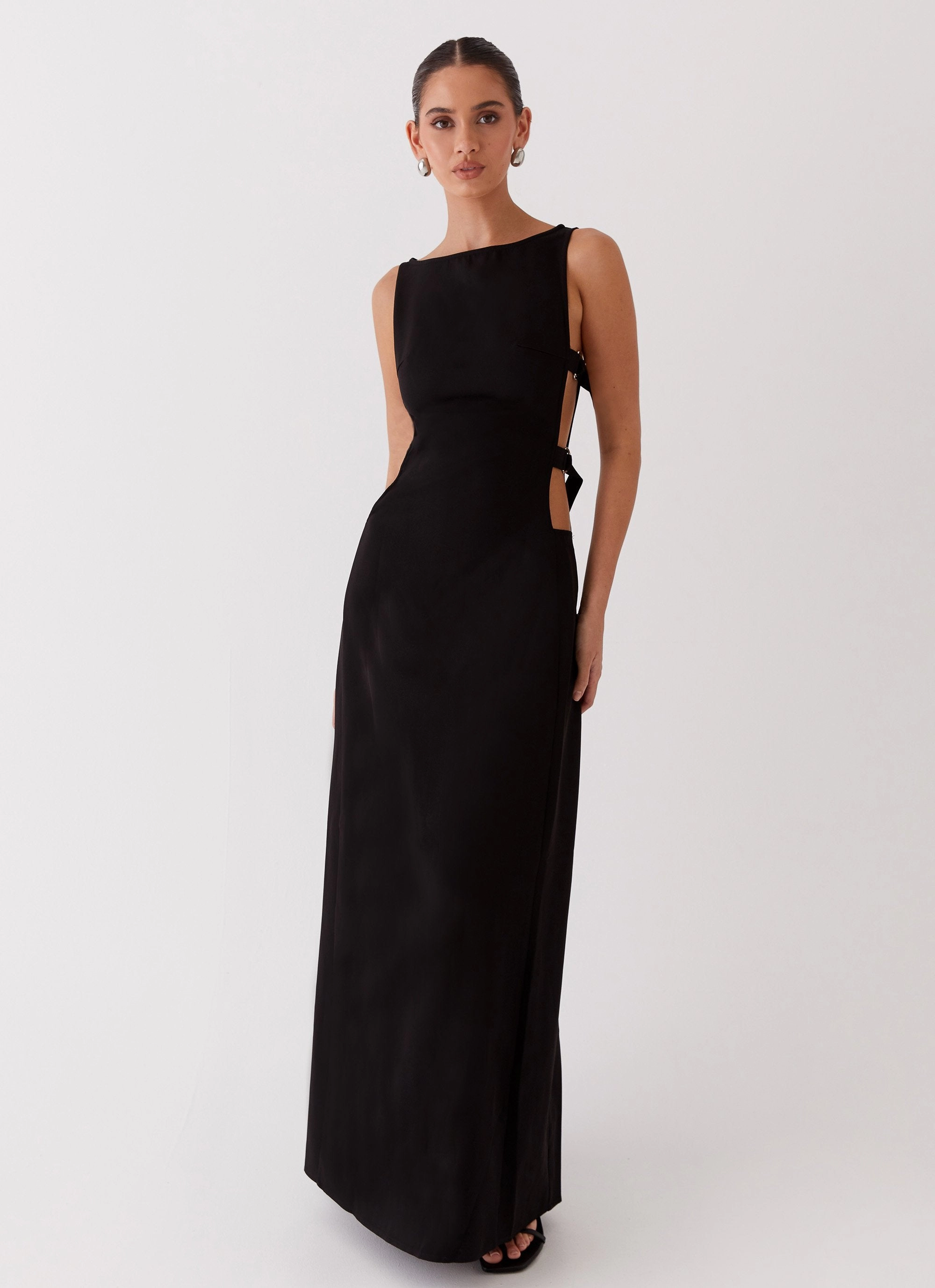 Essential Style Cherish You Buckle Maxi Dress - Shadow