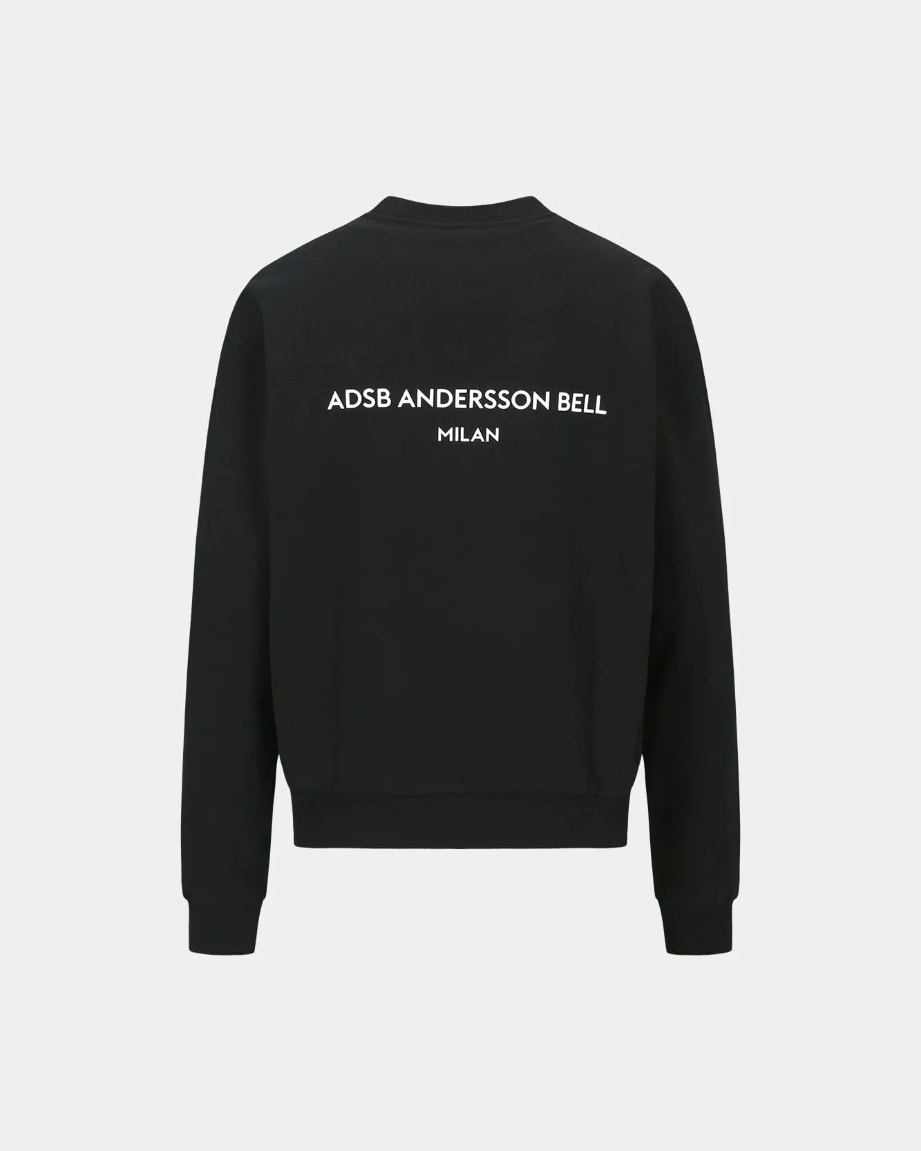 UNISEX STOOL PATCH LOGO SWEATSHIRTS atb1272u(BLACK)