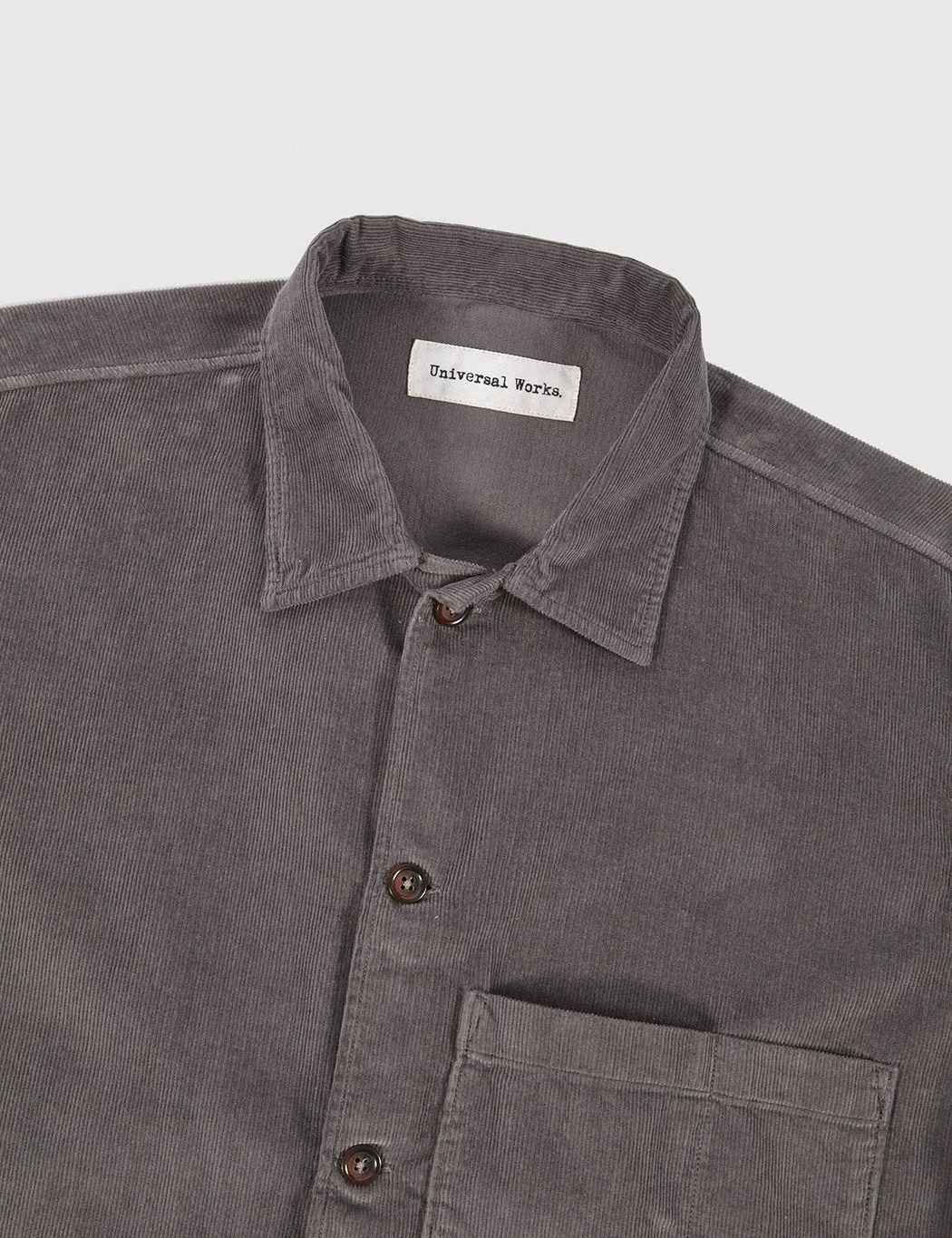 Universal Works Uniform Cord Shirt - Slate Grey