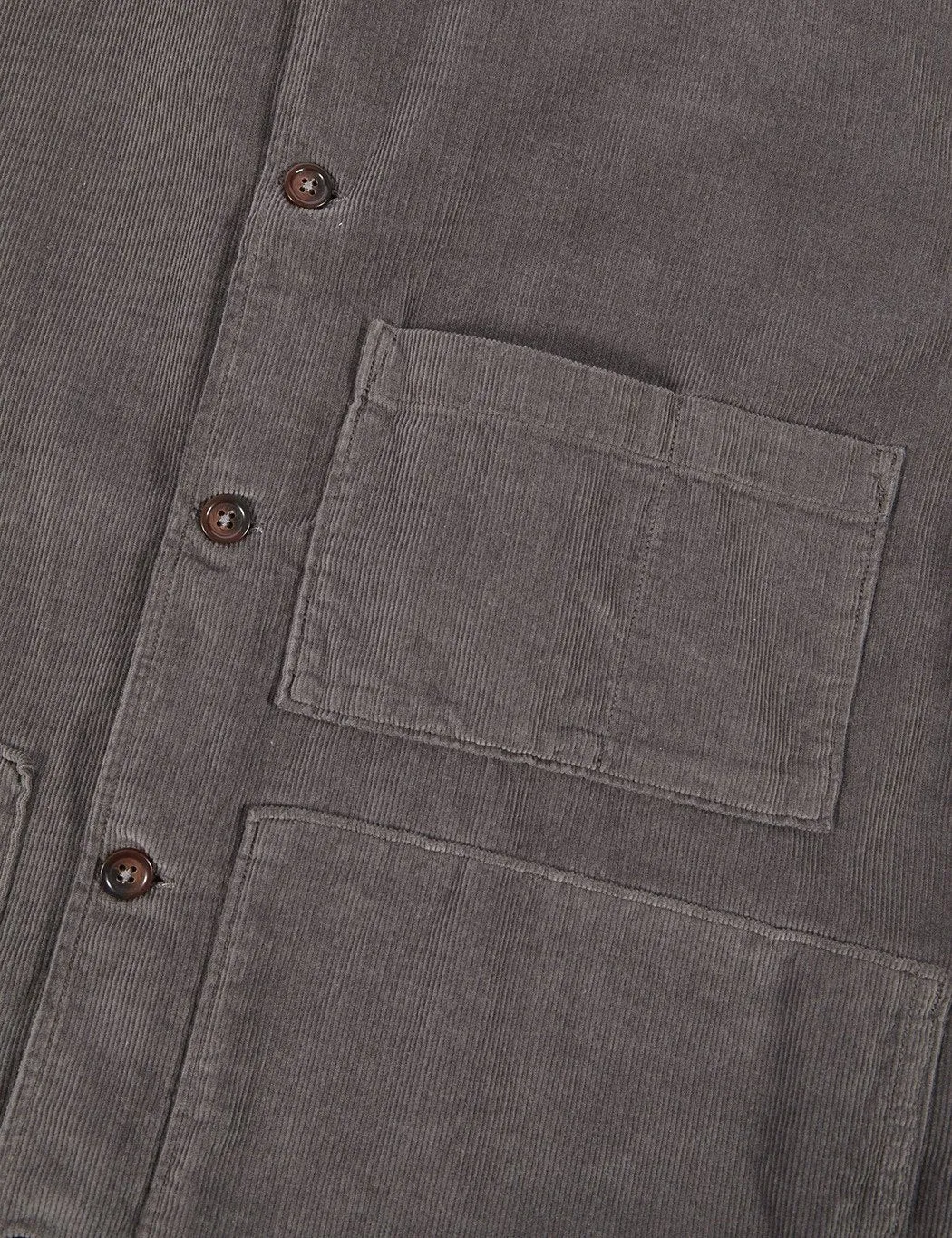 Universal Works Uniform Cord Shirt - Slate Grey