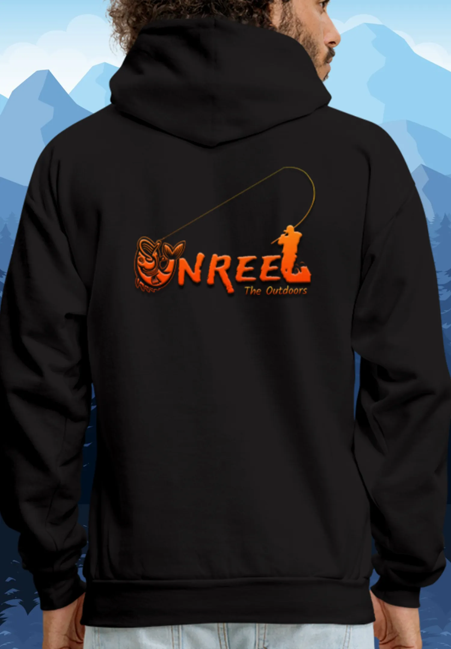 Unreel Outdoors Adventure badge Hoodie