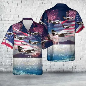 US Marine A-4M Skyhawks from Marine Squadron VMA-331, 4th Of July Hawaiian Shirt