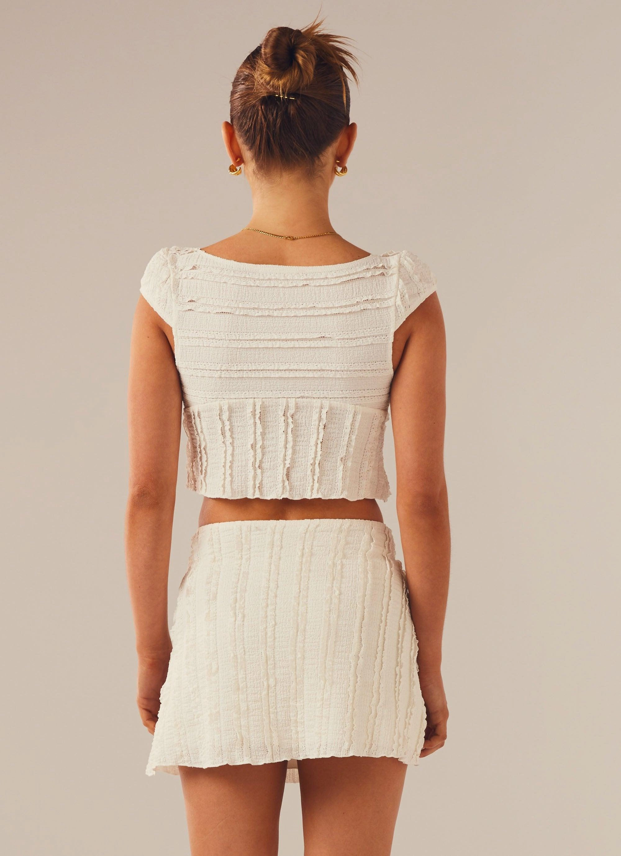 FlexibleRibbing Yours Truly Corset Top - Antique