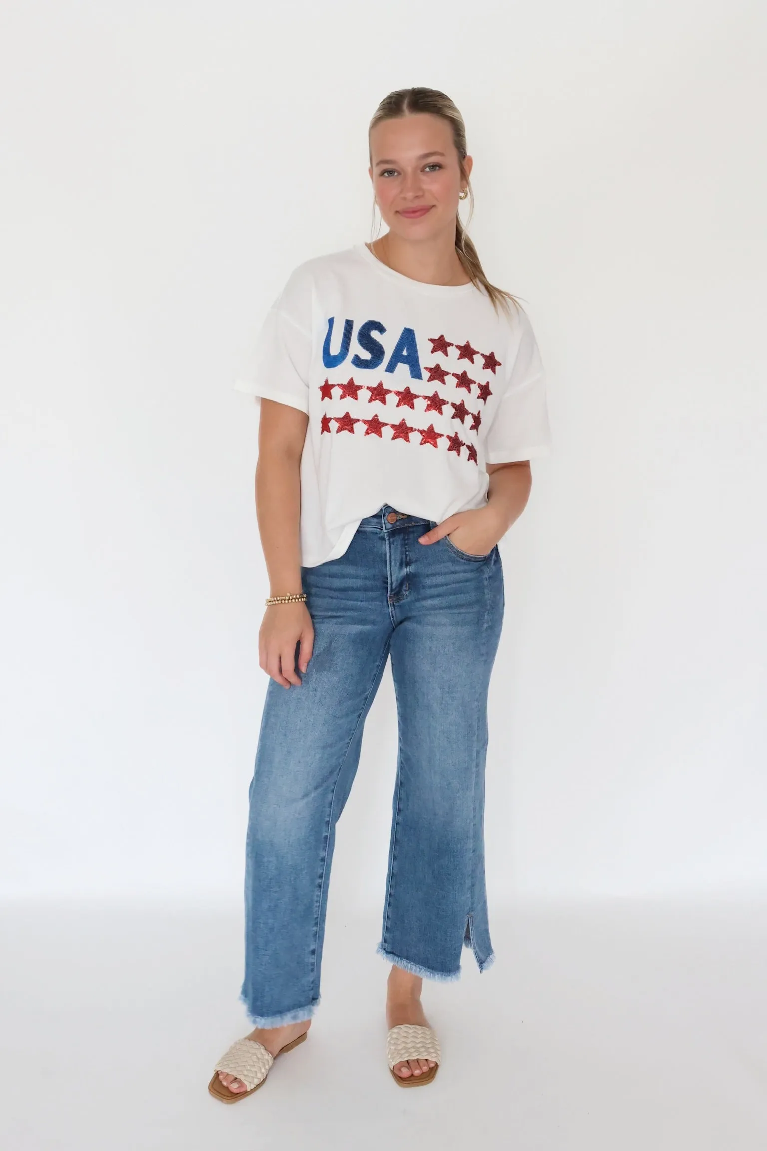 Star Spangled Tee(FINAL SALE) MinimalistDesign QuickRelease