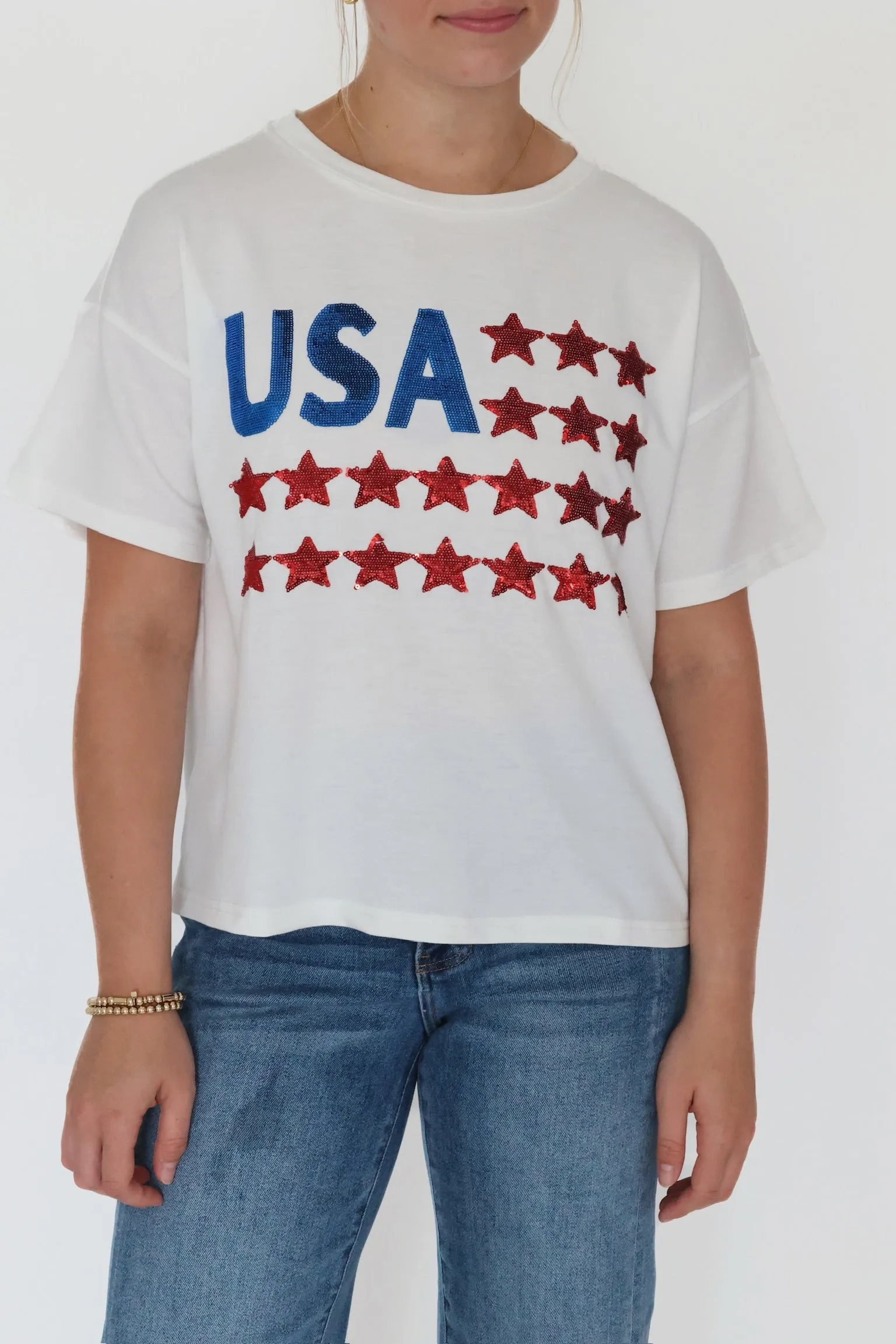 Star Spangled Tee(FINAL SALE) HypoallergenicFibers