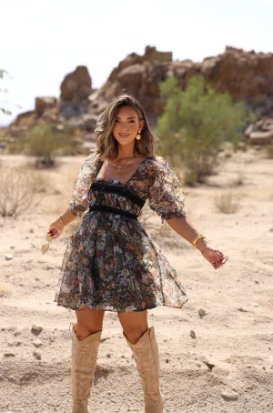 Skin Tone Polished Cut Valencia Dress