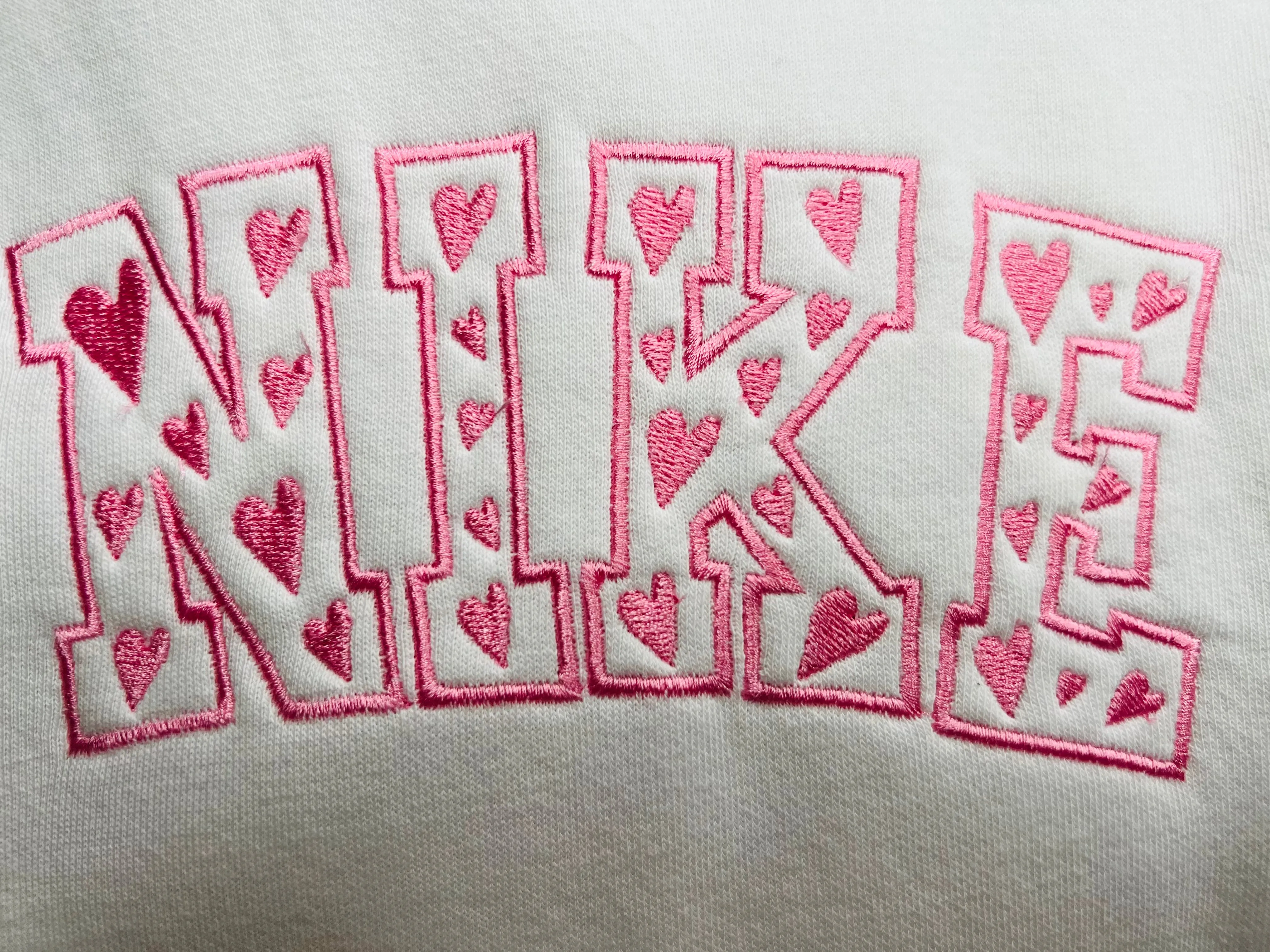 Valentines embroidery sweatshirt