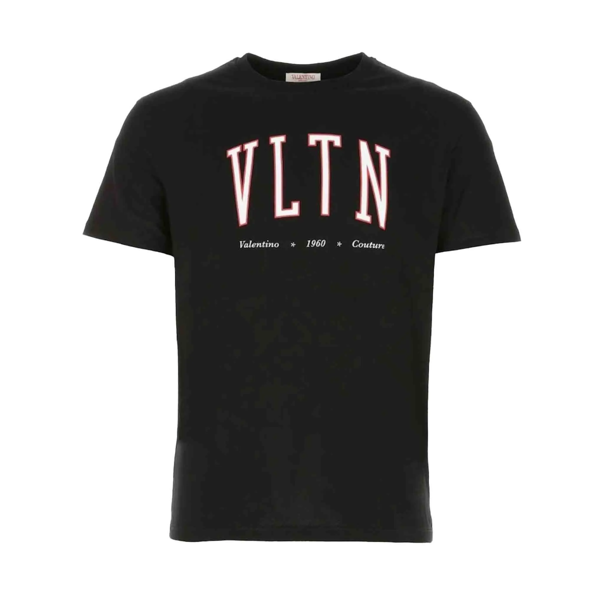 Valentino VLTN College Logo Print T-Shirt in Black