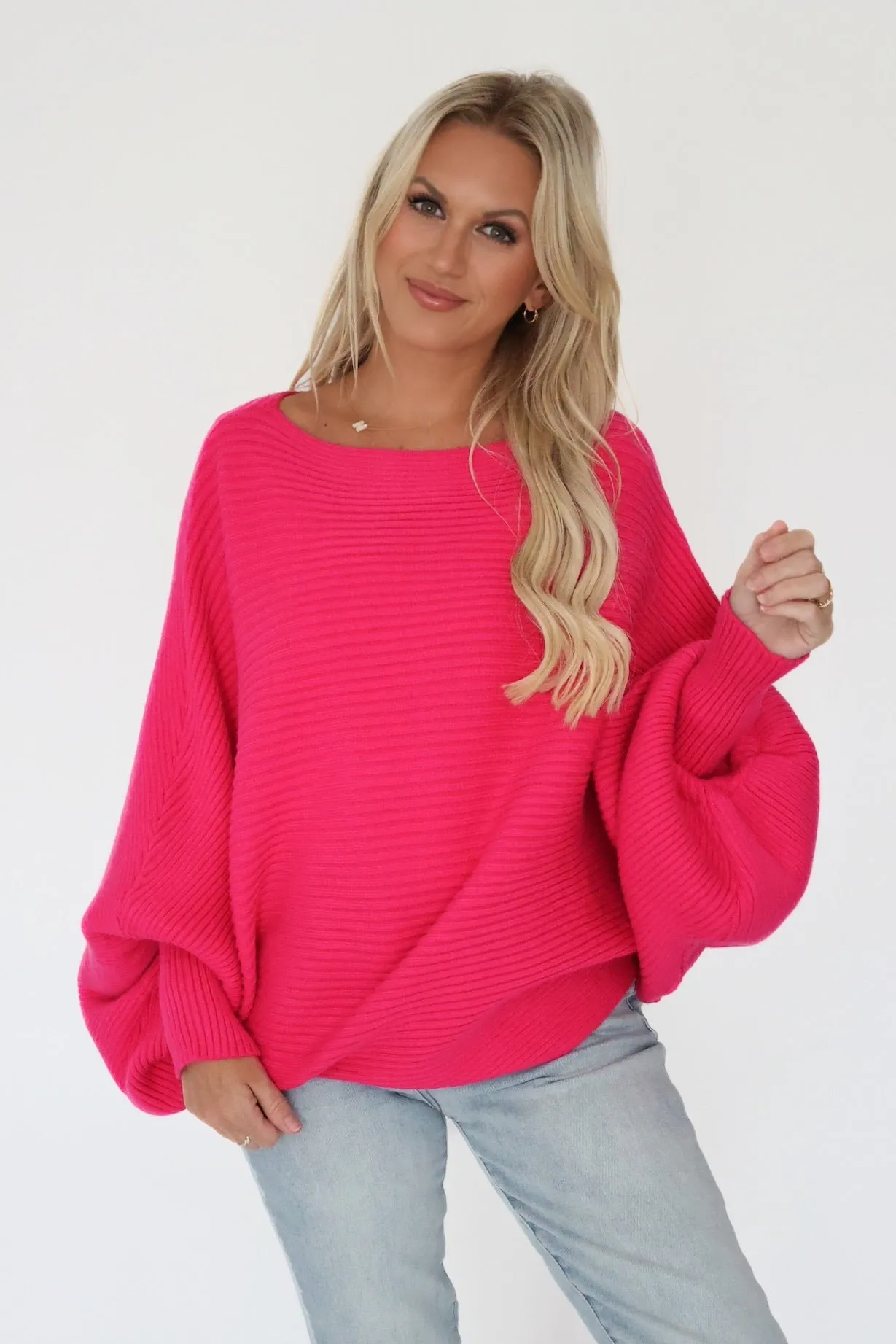 Valerie Ribbed Sweater LowMaintenance Care Eco Friendly Fibers