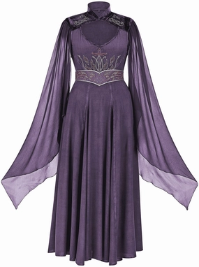 Back-Zip Muted Tones Valkayrie Maxi Limited Edition Midnight Lavender
