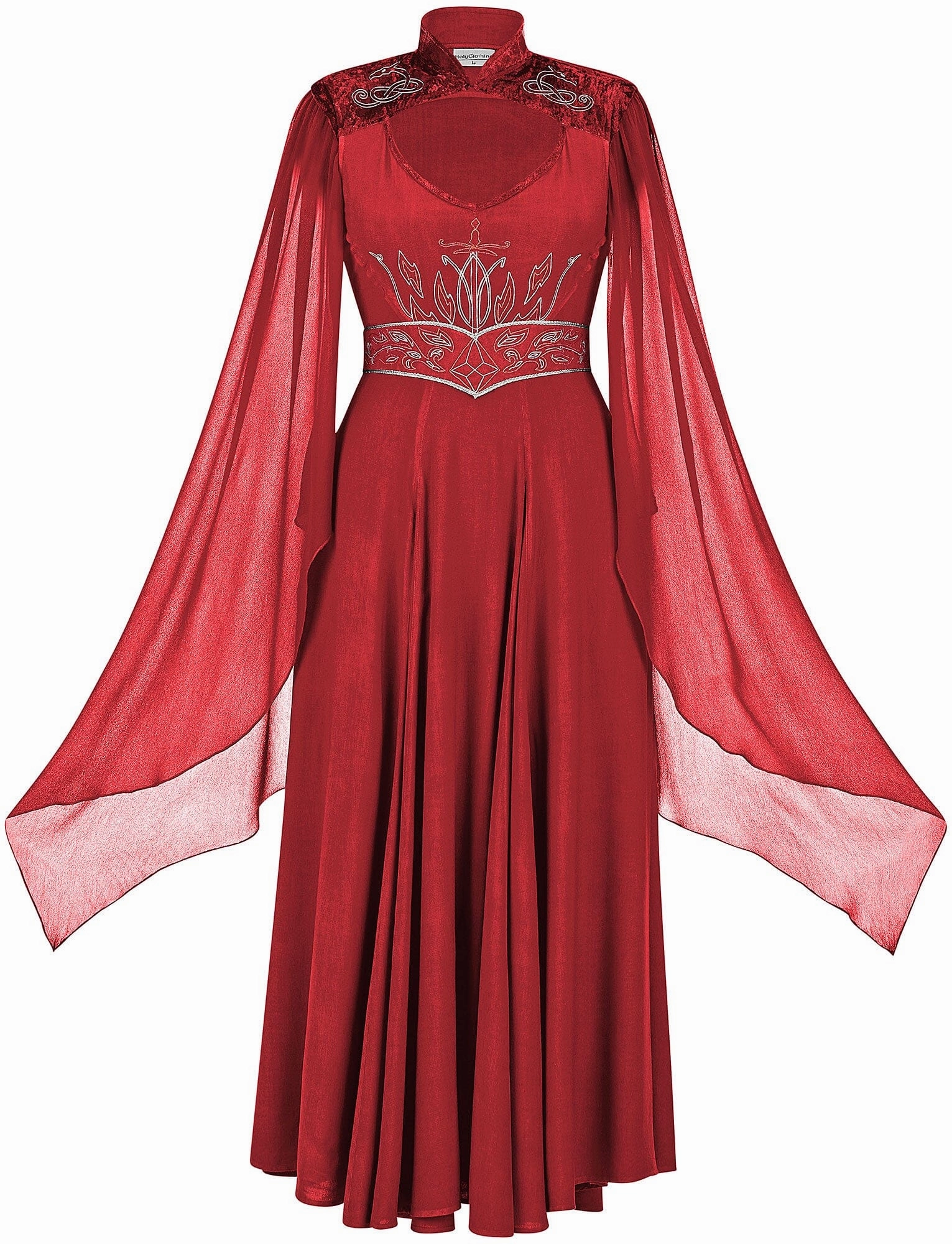 Elegant Mood Fashion-Forward Fit Valkayrie Maxi Limited Edition Poppy Red