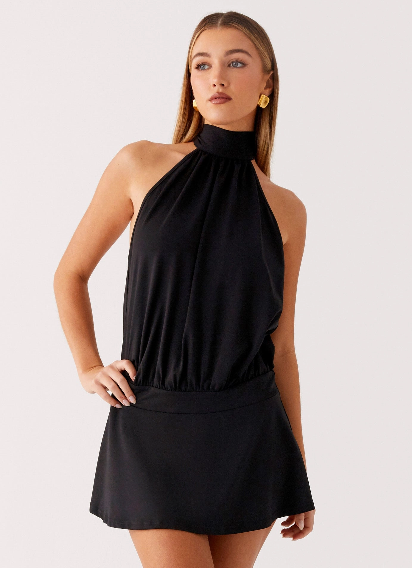 Valor Mini Dress - Black Timeless Waist Fit