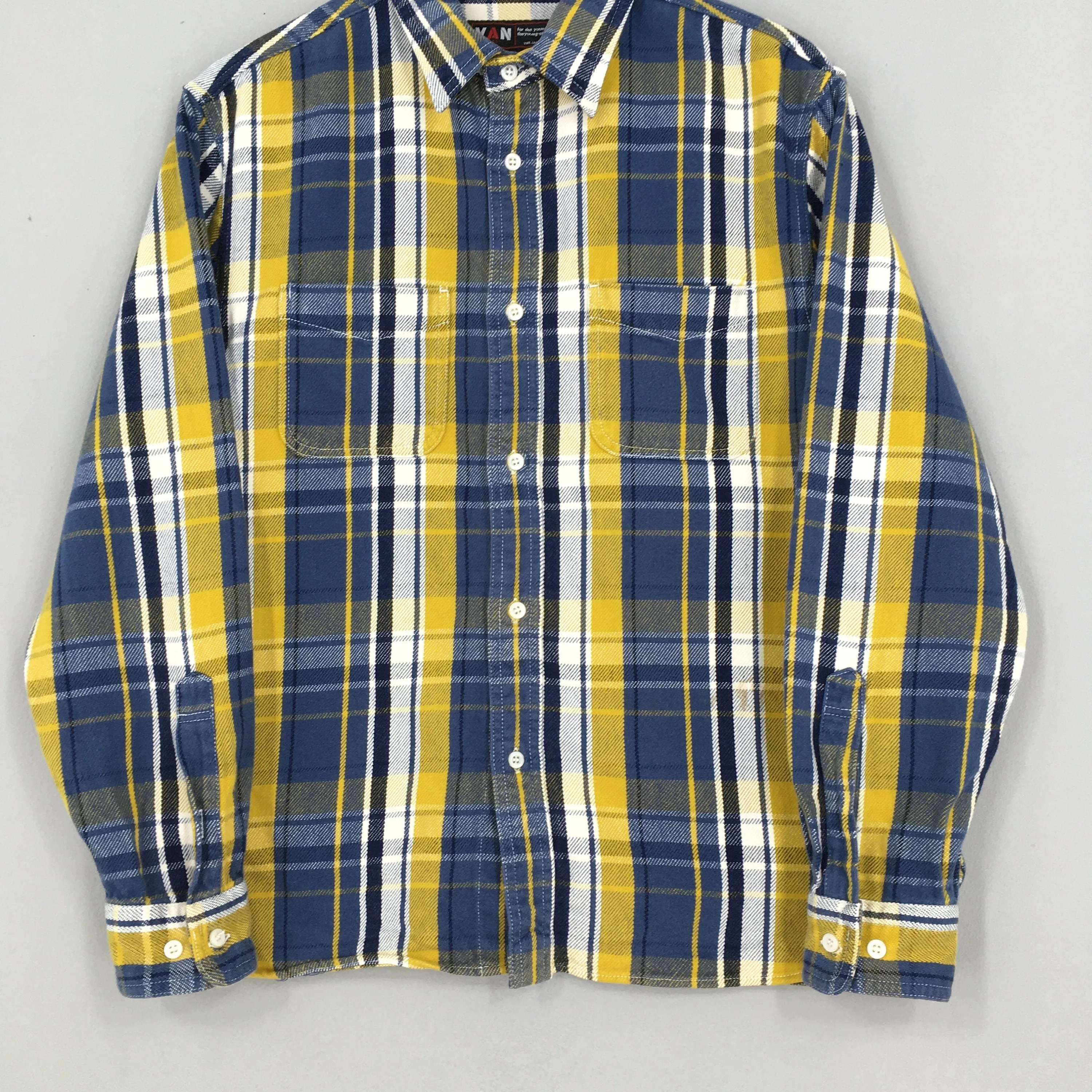 Van Jac Tartan Checked Flannel Shirt Large