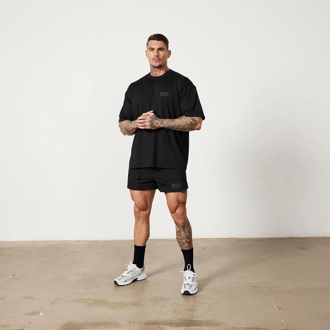 Vanquish Utility Black Oversized T Shirt