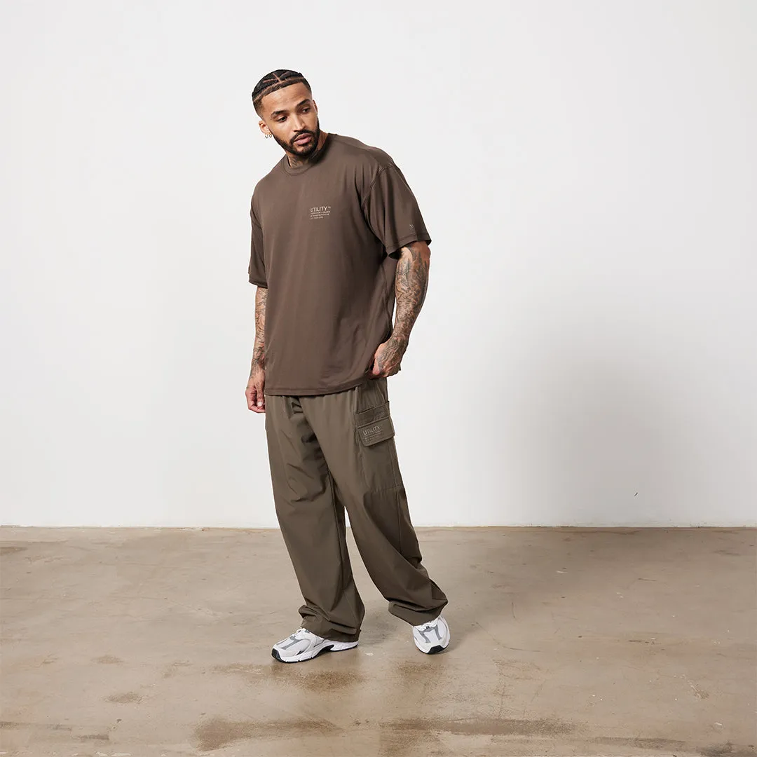 Vanquish Utility Brown Oversized T Shirt