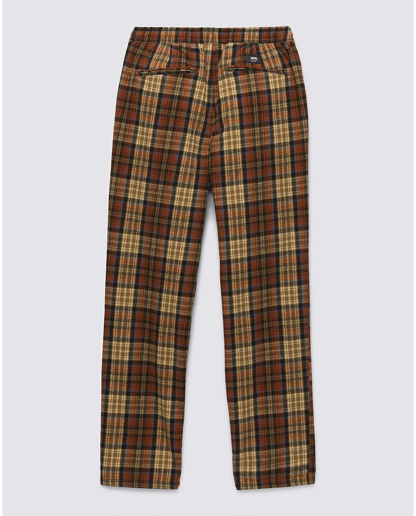 Vans Range Loose Tapered Flannel Pants - Taos Taupe/Burnt Henna