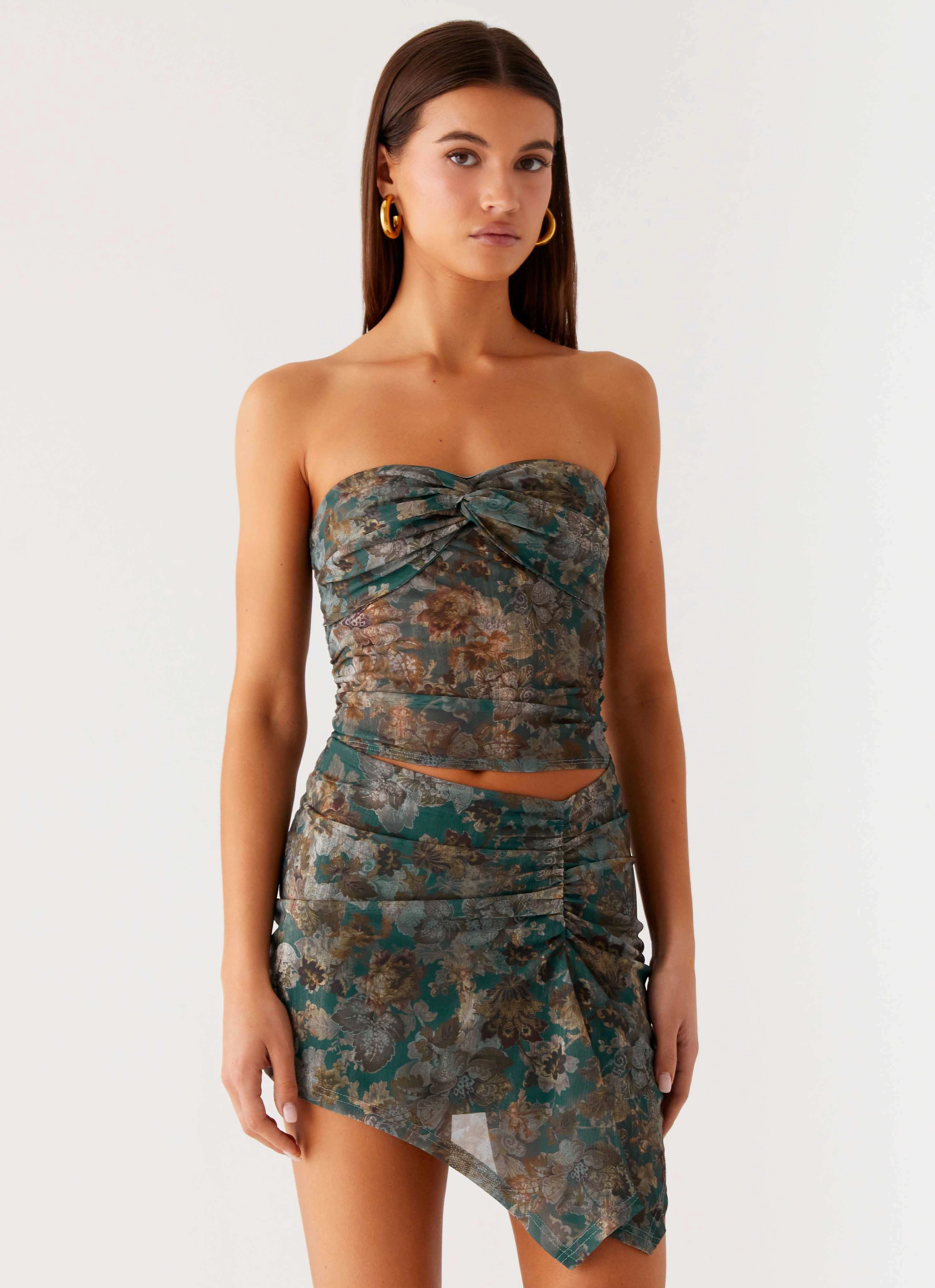 Versatile Comfort Vayda Mini Dress - Vintage Blossom