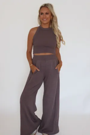 Yarn Dyed Pattern Cloth EcoCertified Material Britney Set- Stone