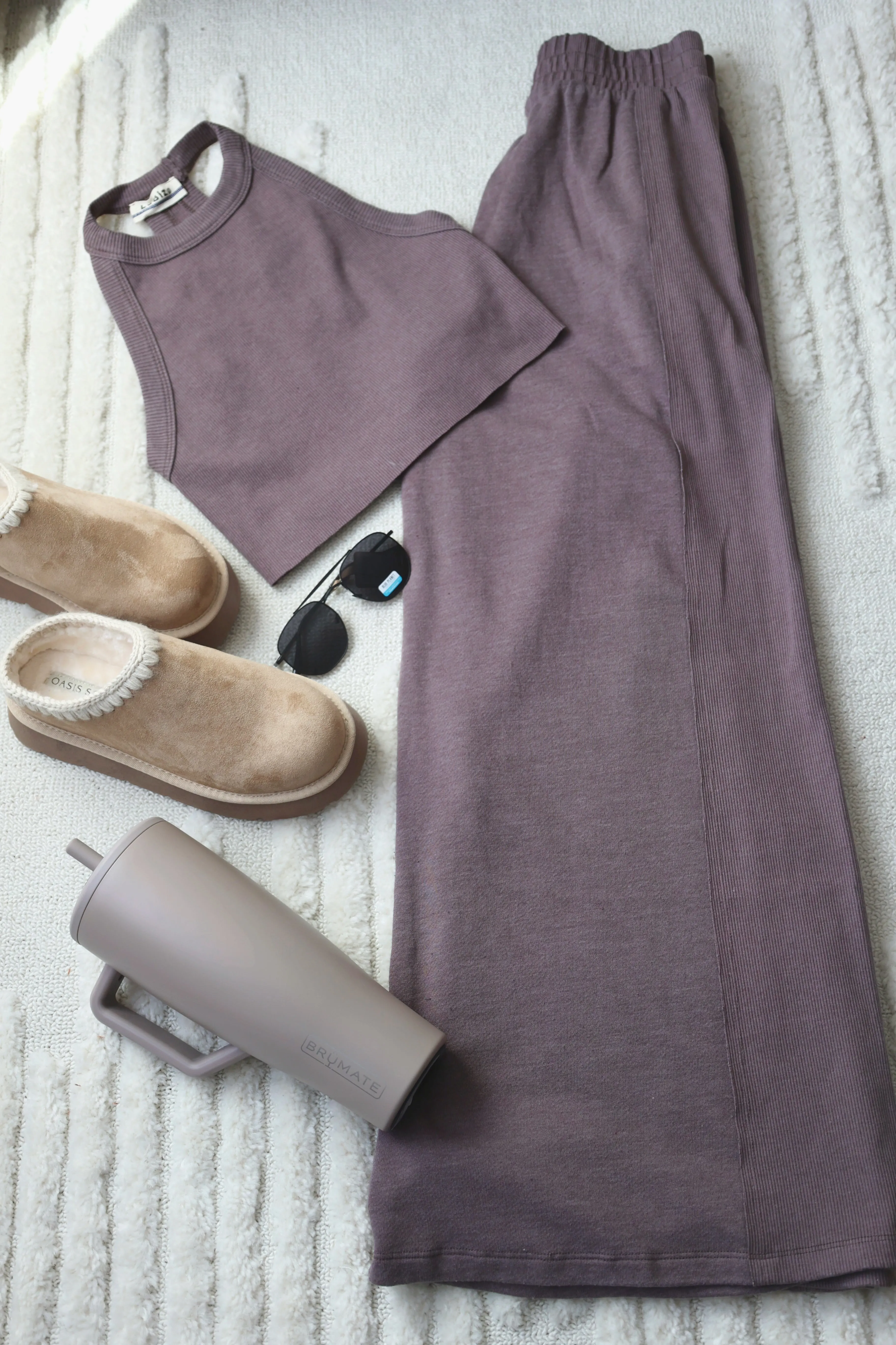 Tear Resistant Weave Sustainable Production Certified Britney Set- Stone