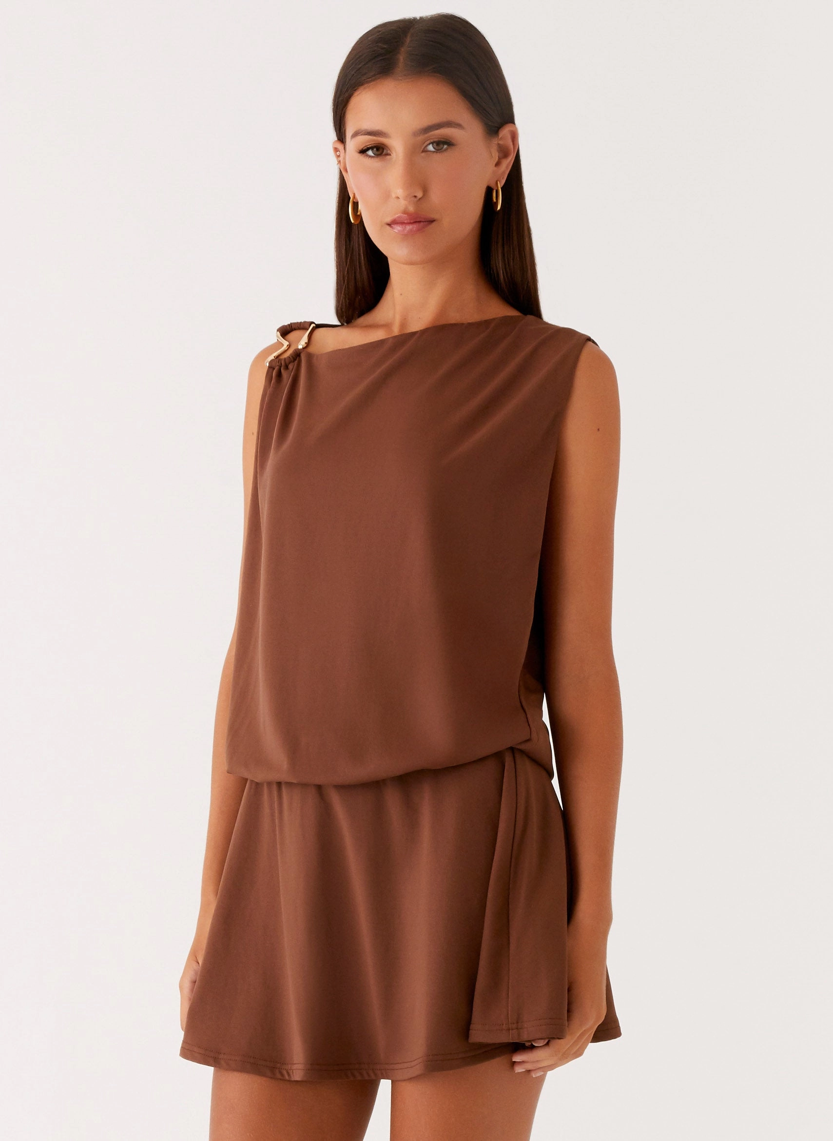 Ala Mini Dress - Chocolate Versatile-Style