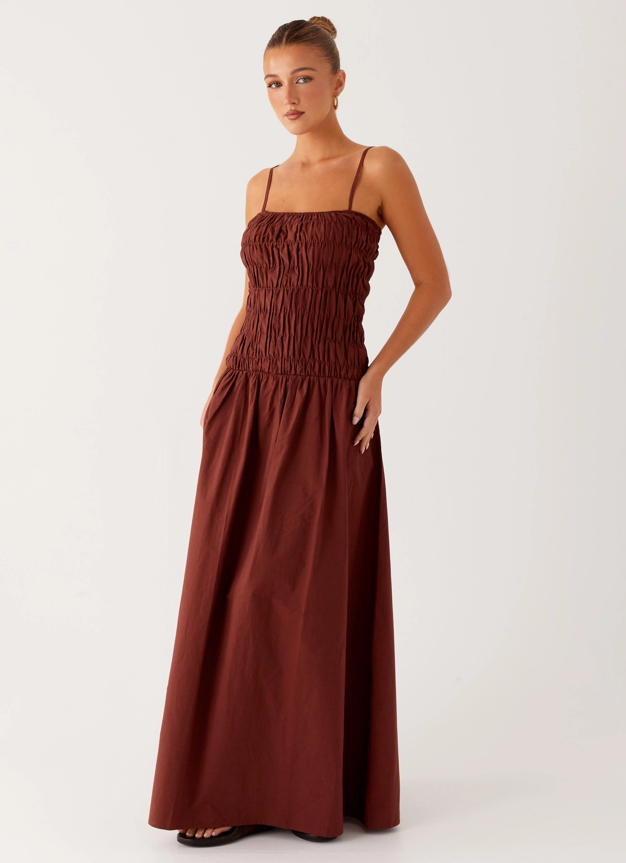 Brooke Maxi Dress - Chocolate Daytime Mood